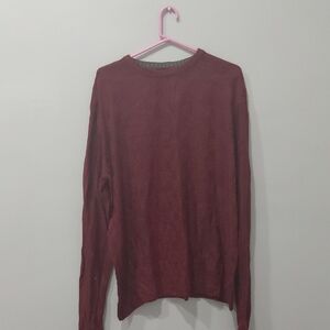 Geoffrey Beene Maroon Knit Sweater